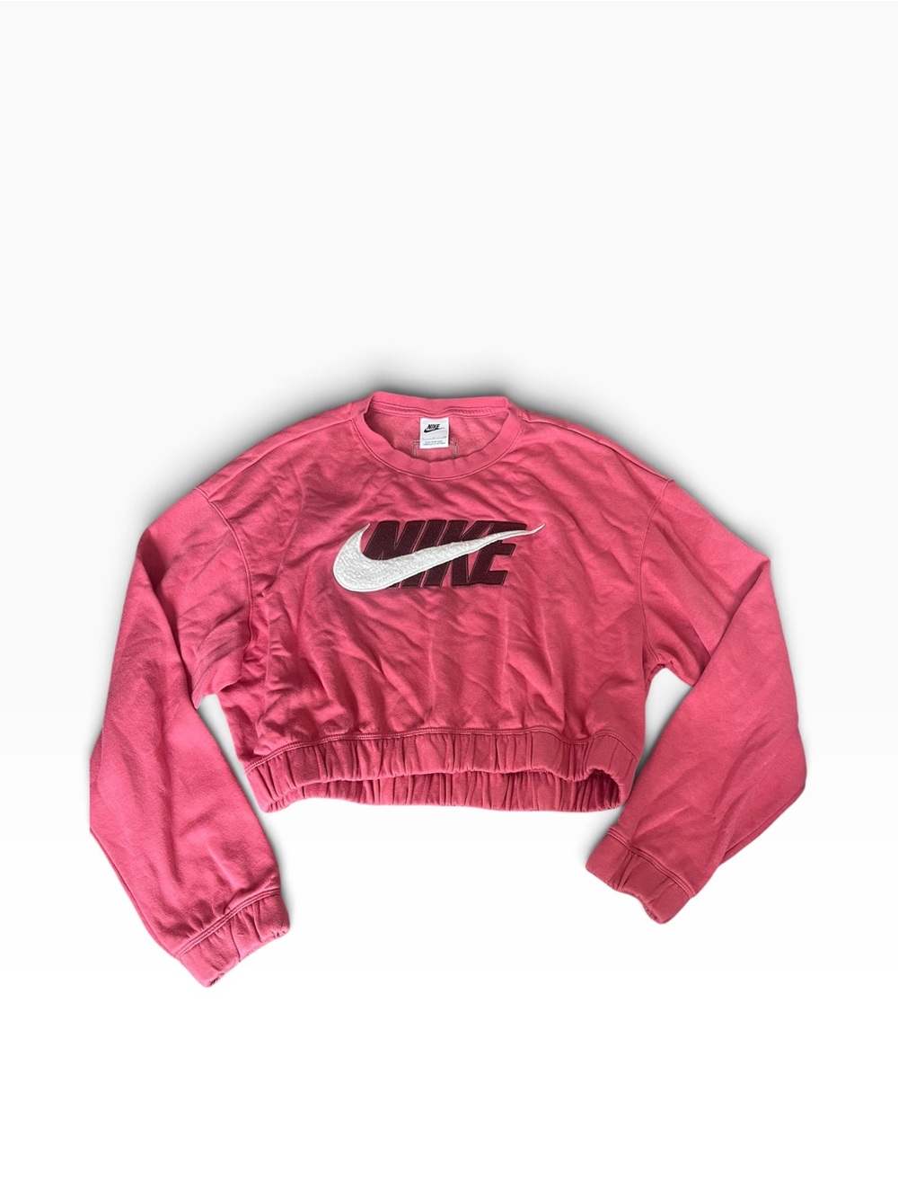 Nike Women’s Pink Cropped Sweatshirt